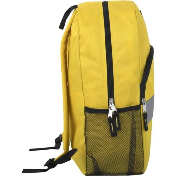 Kids Reflective Backpack for School, Yellow Backpack with Reflector Strips - Picture 5 of 6